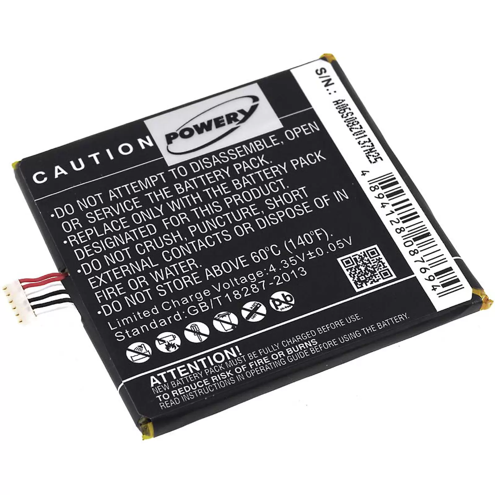 Akku für Alcatel OT-6012A / Typ TLP017A1 Akku für Alcatel OT-6012A / Typ TLP017A1