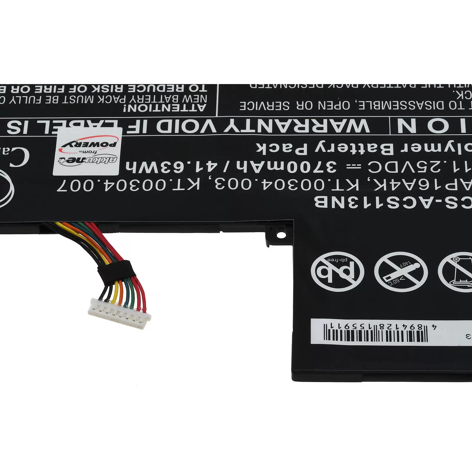 Akku passend für Laptop Acer Aspire One Cloudbook 11 AO1-132,Swift 1 SF113-31-P2CP,Typ AP16A4K u.a.