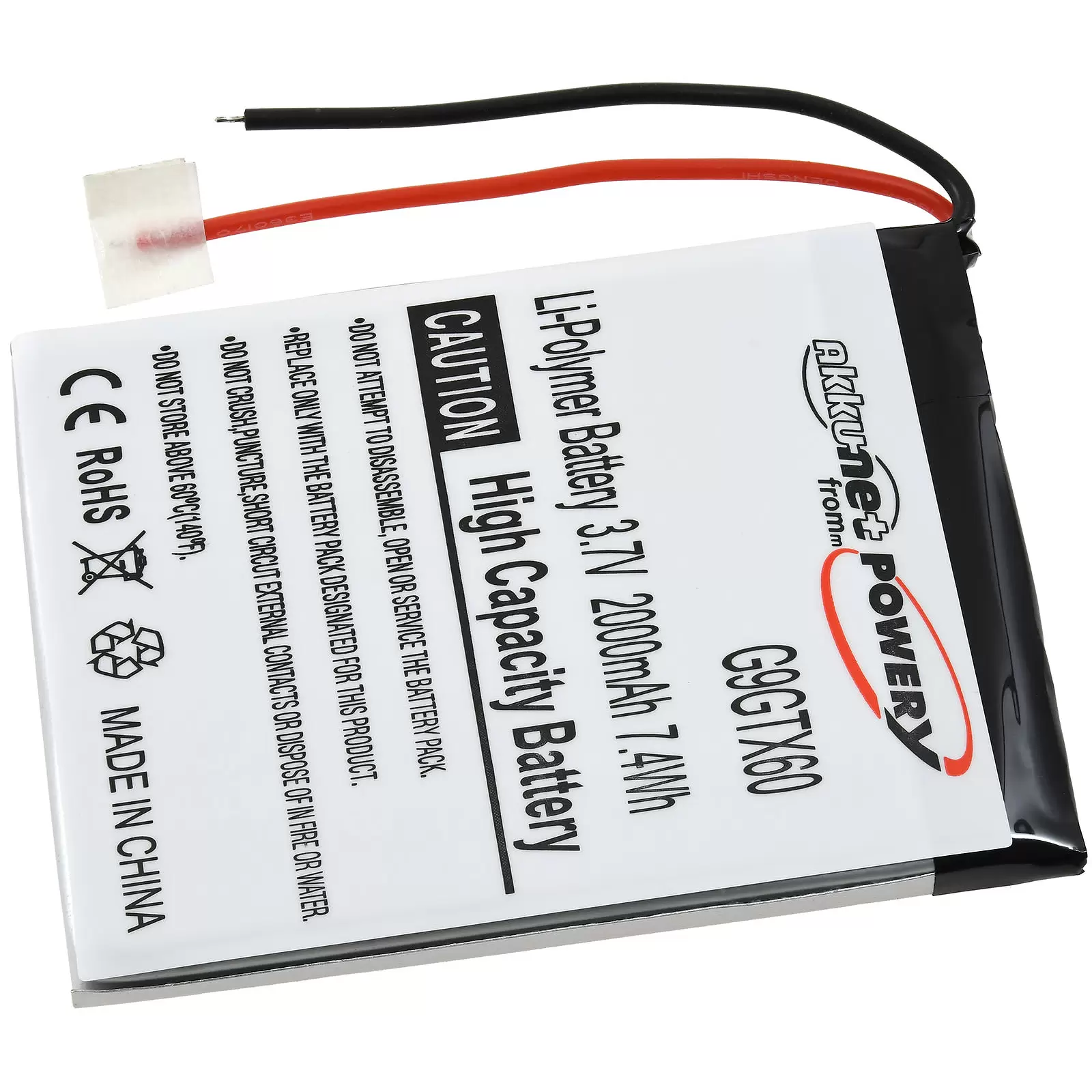 Akku passend für GPS, Navigation NavGear GTX-60, RSX-60, Typ A505068G u.a. Akku passend für GPS, Navigation NavGear GTX-60, RSX-60, Typ A505068G u.a.