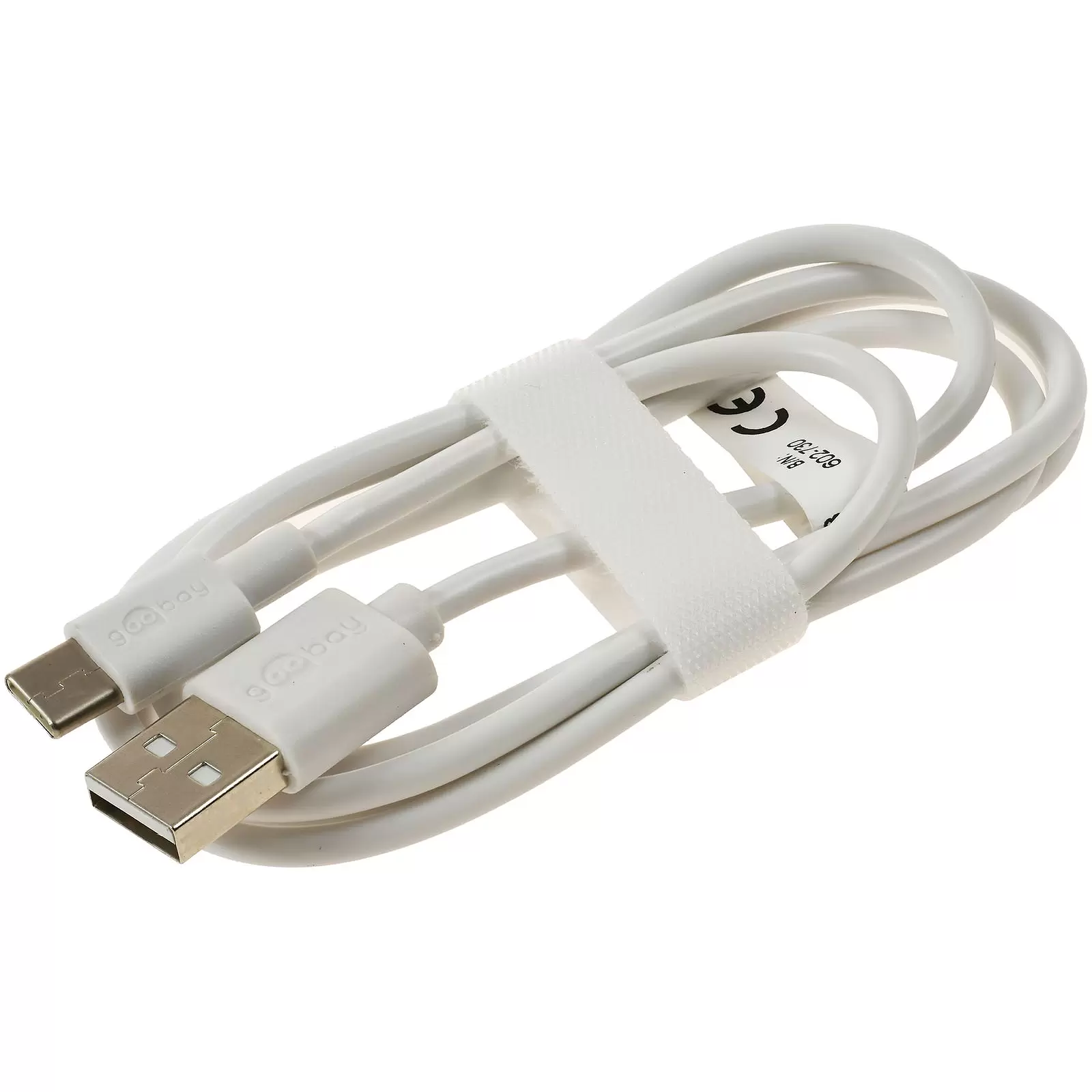goobay USB-C Lade- u. Synchronisationskabel für Geräte mit USB-C Anschluss, 1m, Weiß goobay USB-C Lade- u. Synchronisationskabel für Geräte mit USB-C Anschluss, 1m, Weiß