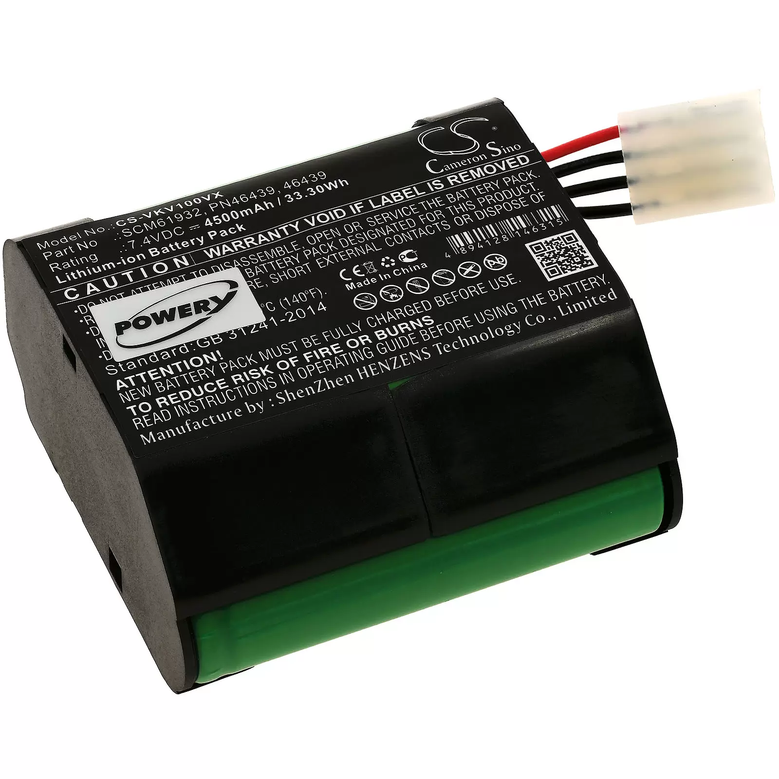 Akku passend für Saugroboter Vorwerk Kobold VR100 / Typ 46439 Akku passend für Saugroboter Vorwerk Kobold VR100 / Typ 46439