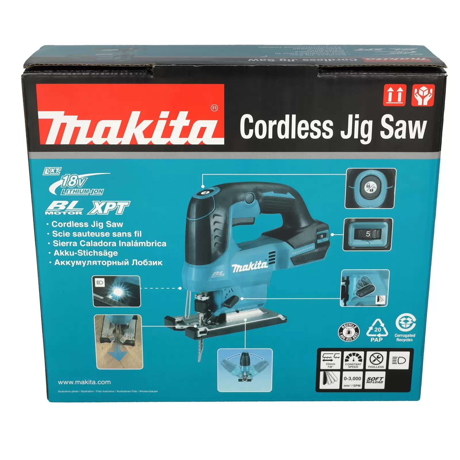 Makita DJV184Z Akku-Pendelhubstichsäge 18V (ohne Akku, ohne Ladegerät)