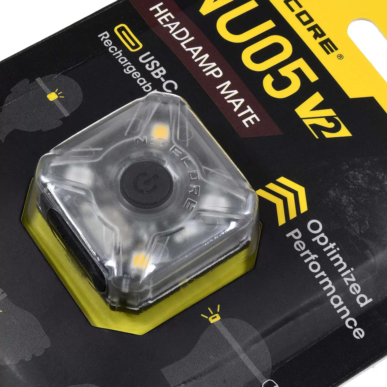 Nitecore NU05 V2 Mini LED Signal-Leuchte, Outdoor Lampe, Stirnlampe, USB-C