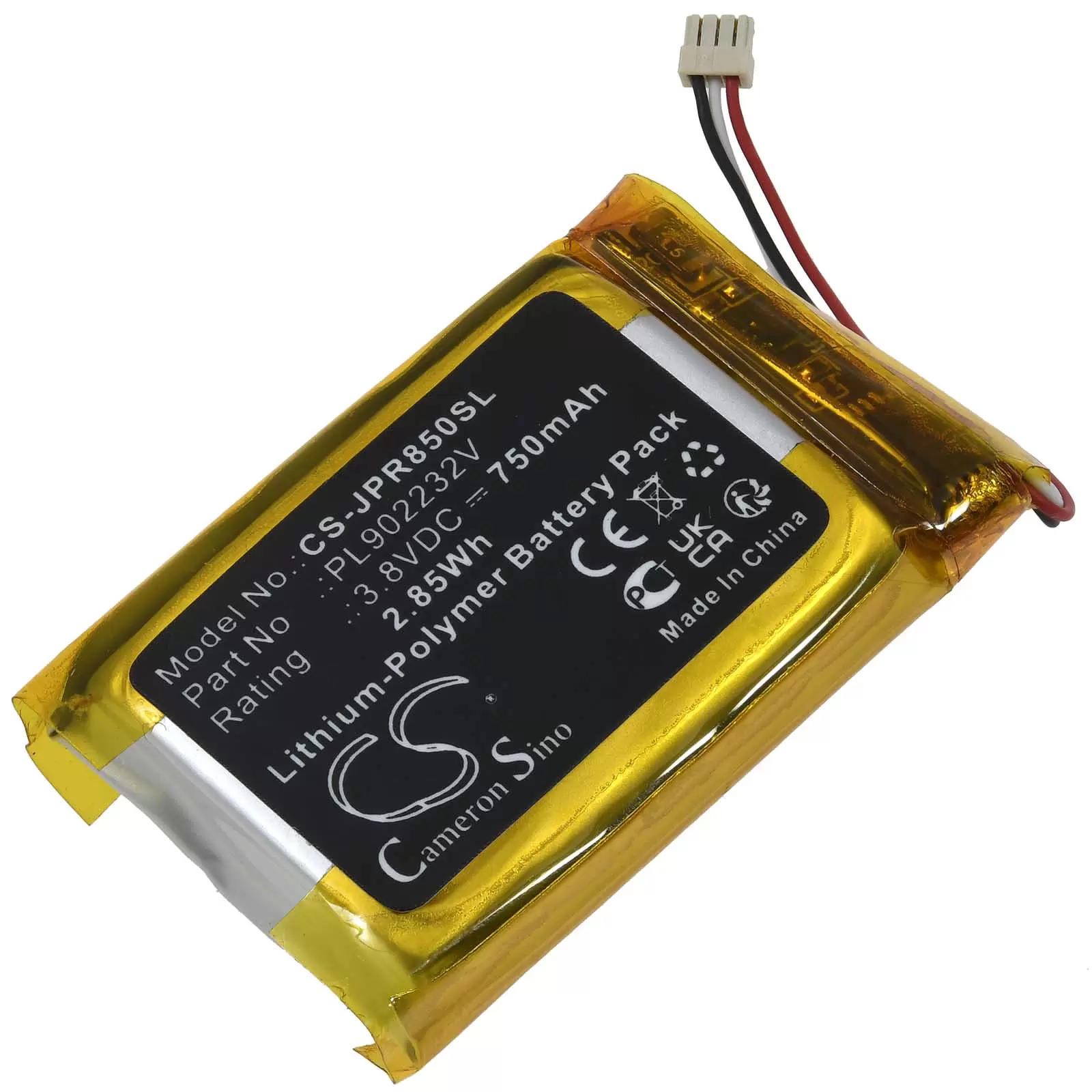 Akku passend für Ladestation Charging Case Jabra Elite 85t Typ PL902232V Akku passend für Ladestation Charging Case Jabra Elite 85t Typ PL902232V