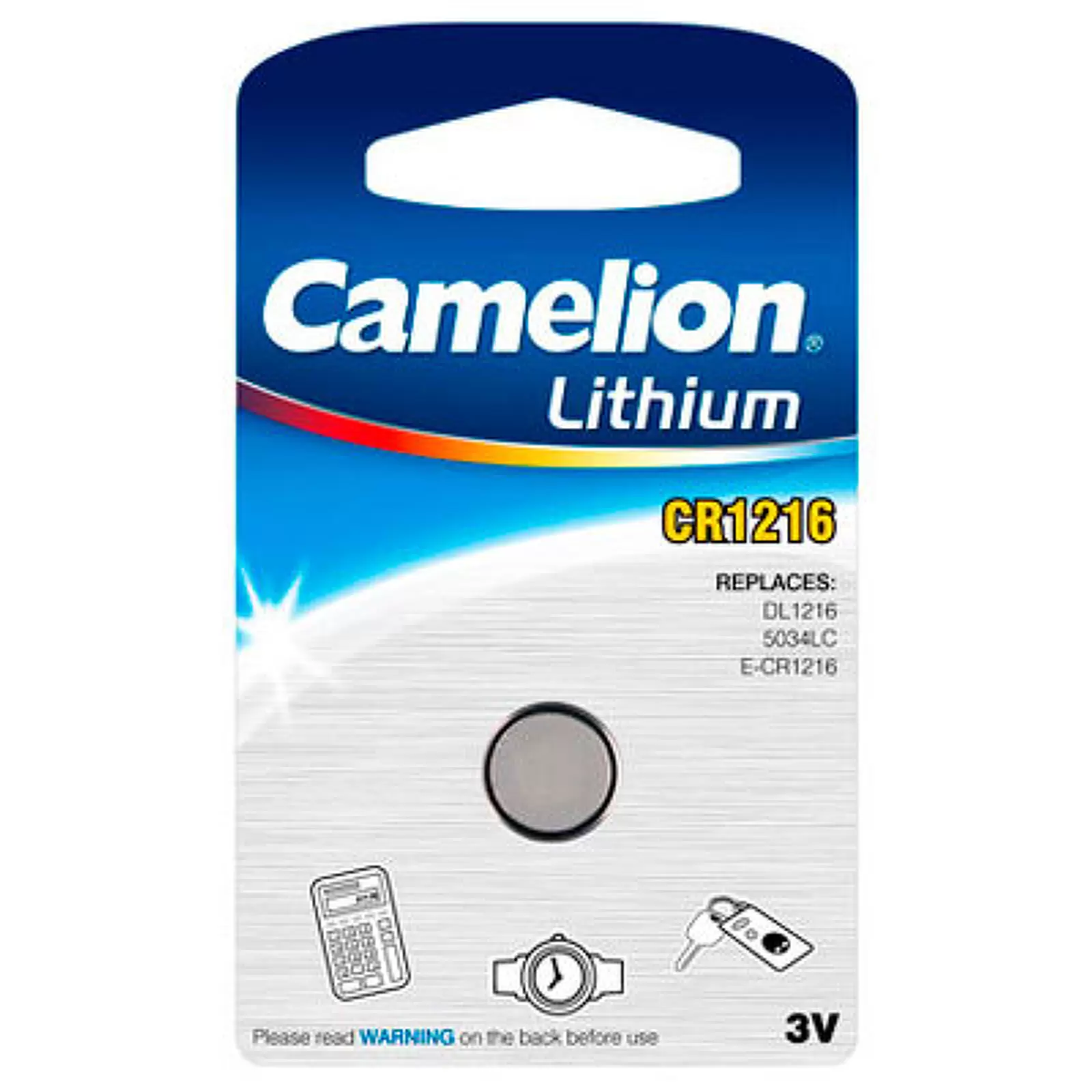 Lithium Knopfzelle Camelion CR1216 1er Blister