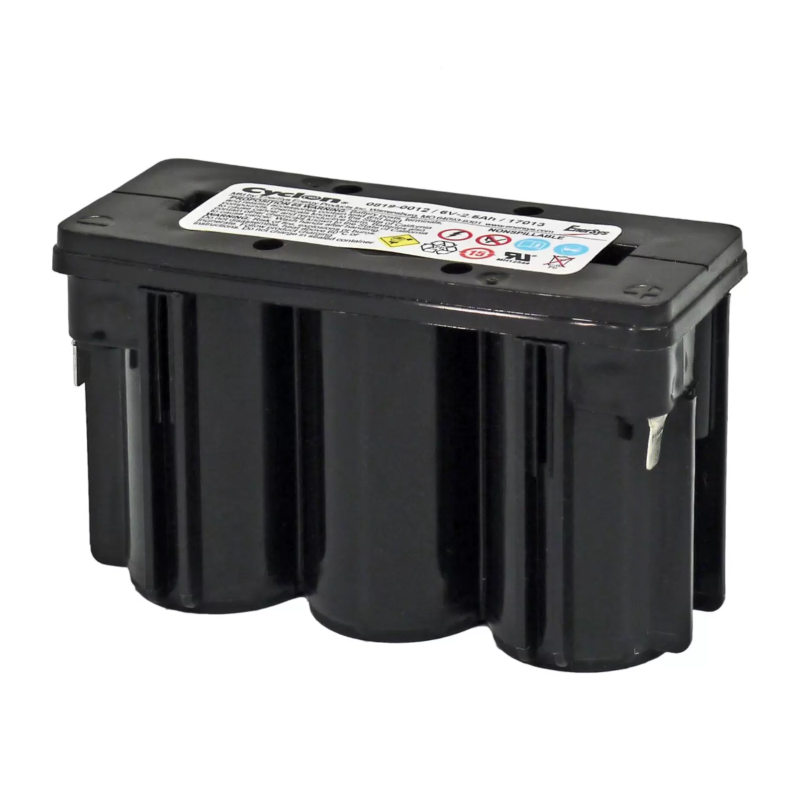 Enersys / Hawker Bleiakku, Monoblock (D Cell 1x3) Cyclon 0819-0012 6V 2,5Ah Enersys / Hawker Bleiakku, Monoblock (D Cell 1x3) Cyclon 0819-0012 6V 2,5Ah