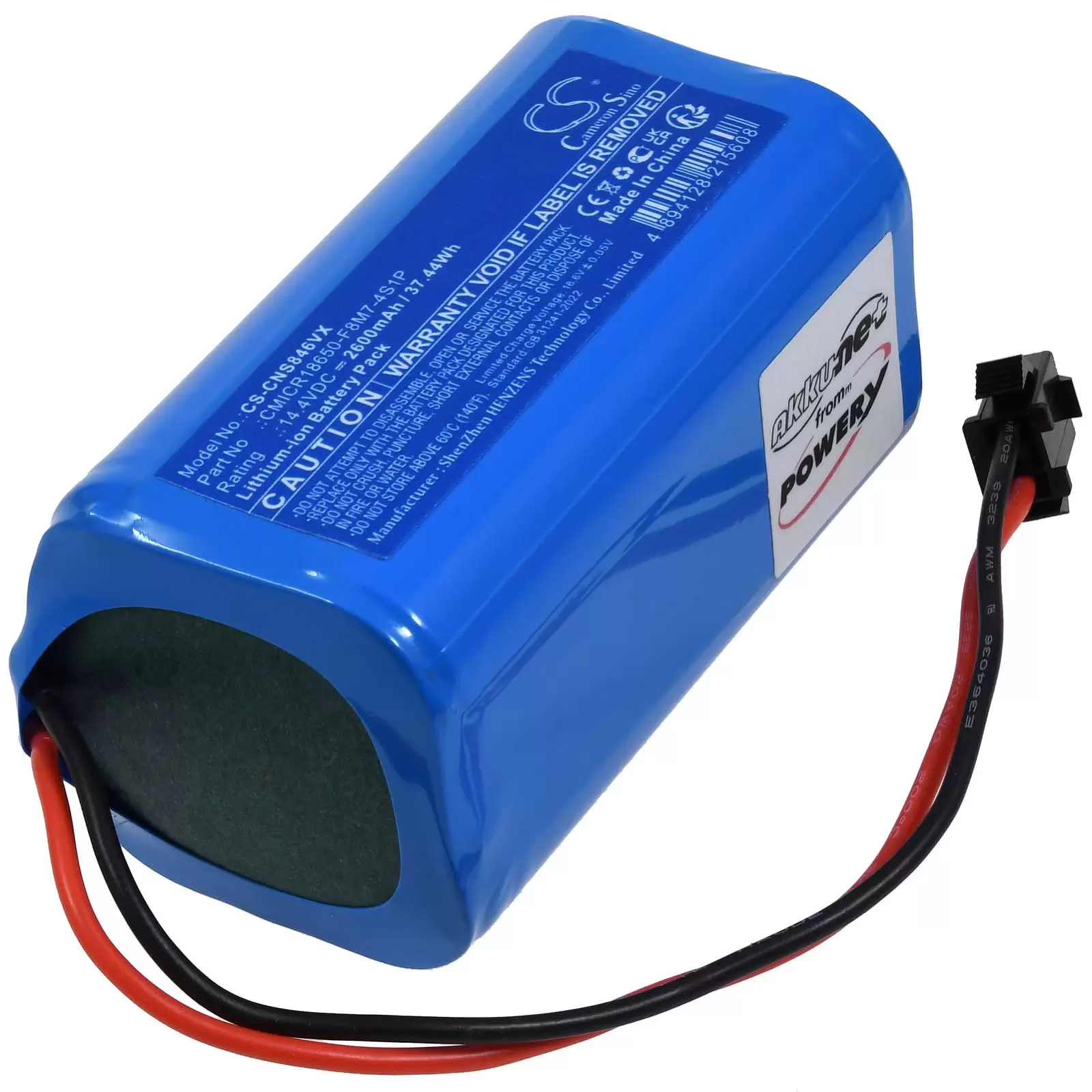 Akku passend für Saugroboter Cecotec Conga Eternal Laser Vital Conga Eternal Pet Vital Typ CMICR18650-F8M7-4S1P