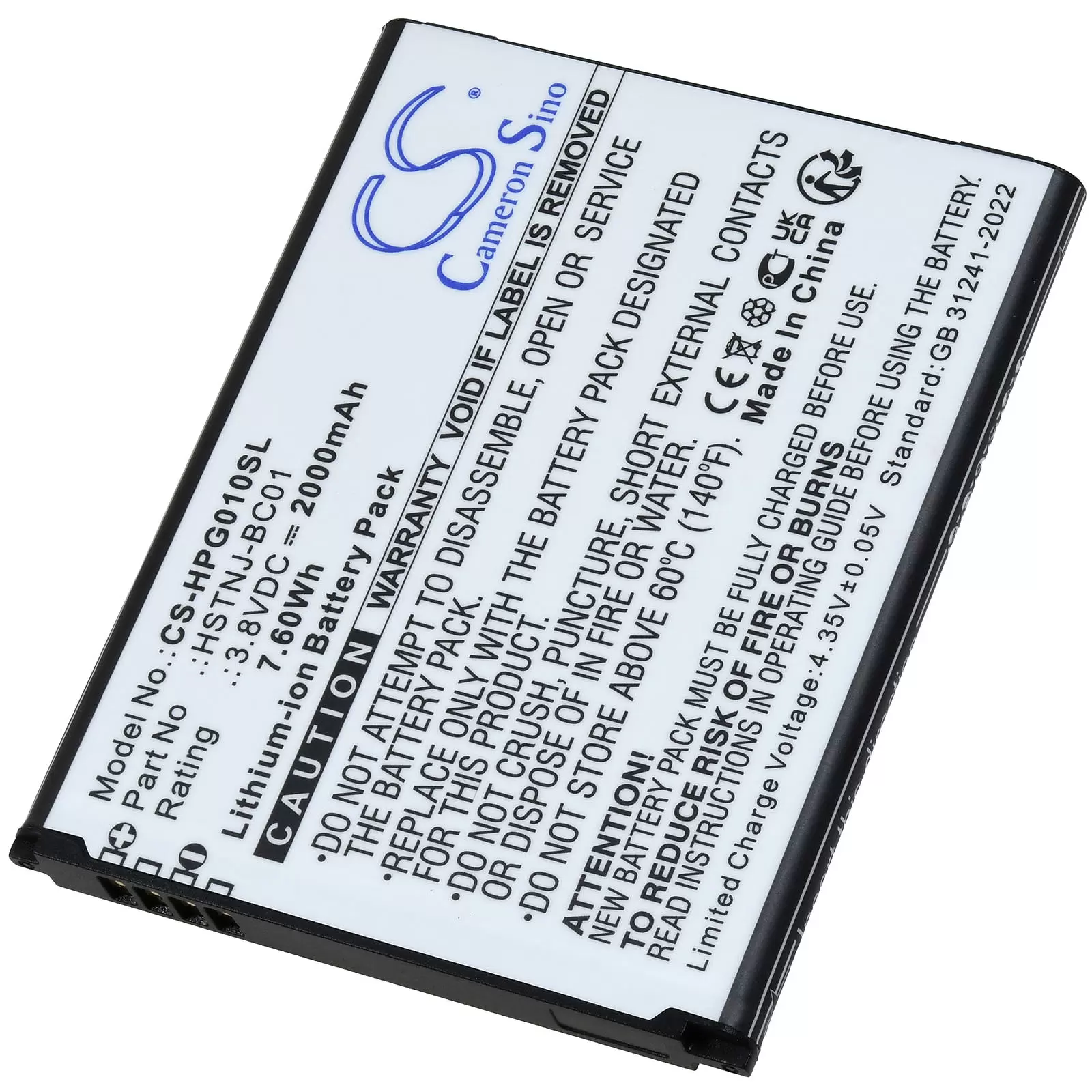 Akku passend für HP Prime V1 RMN HSTNJ-BC01 Grafikrechner Typ HSTNJ-BC01