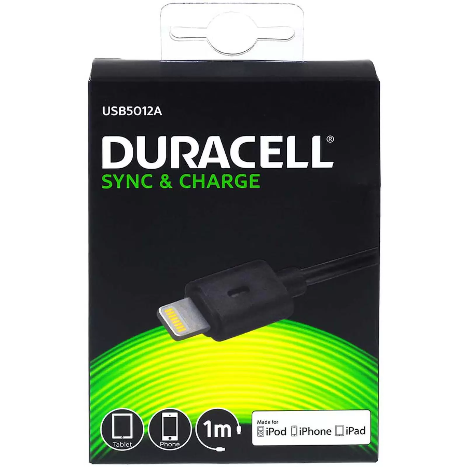 Verbindungskabel Lightning auf USB für iPhone 5, 5s, 6, iPad 4 etc, 1m