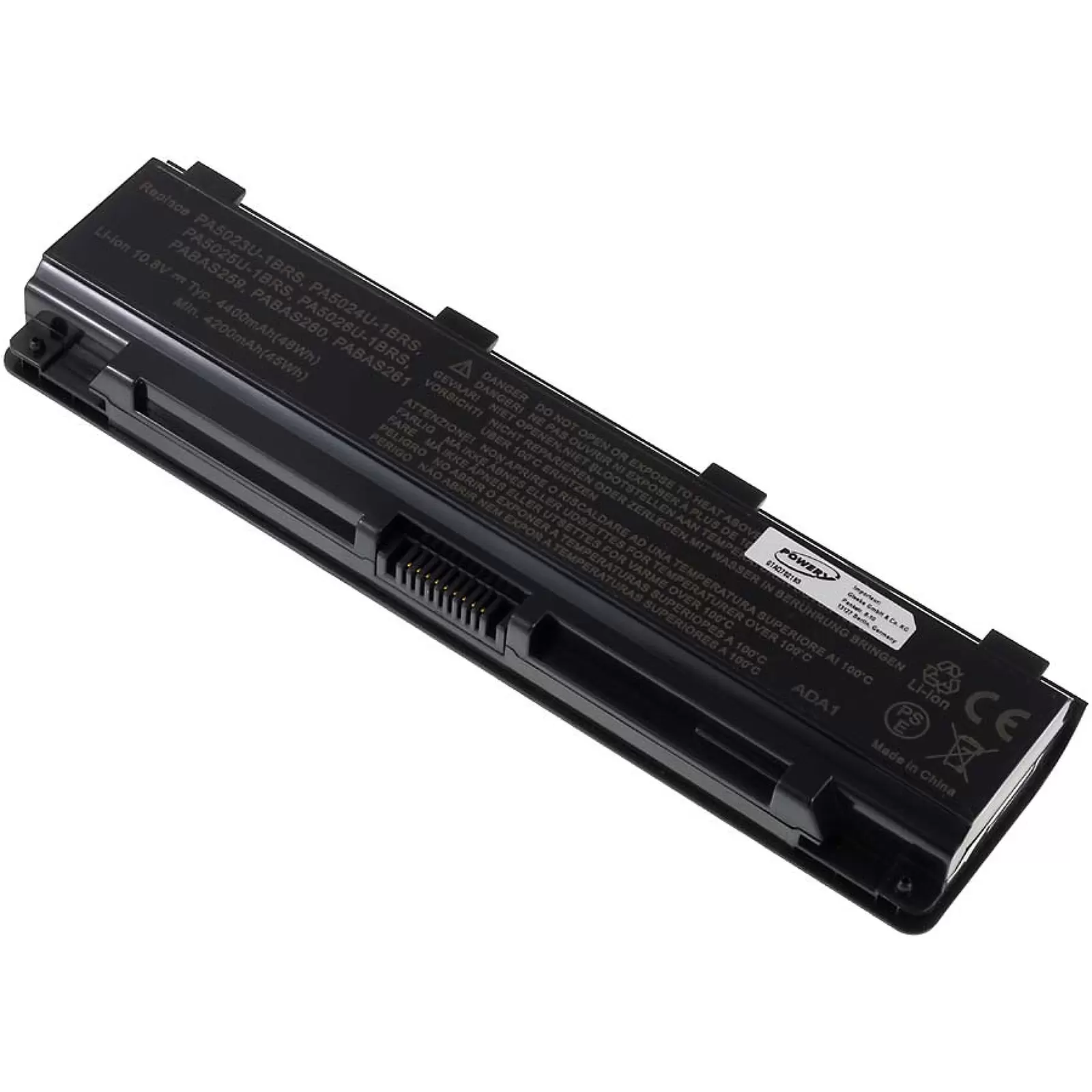 Akku für Toshiba Satellite L850 Serie / Satellite C800 Serie / Typ PA5023U-1BRS Standardakku