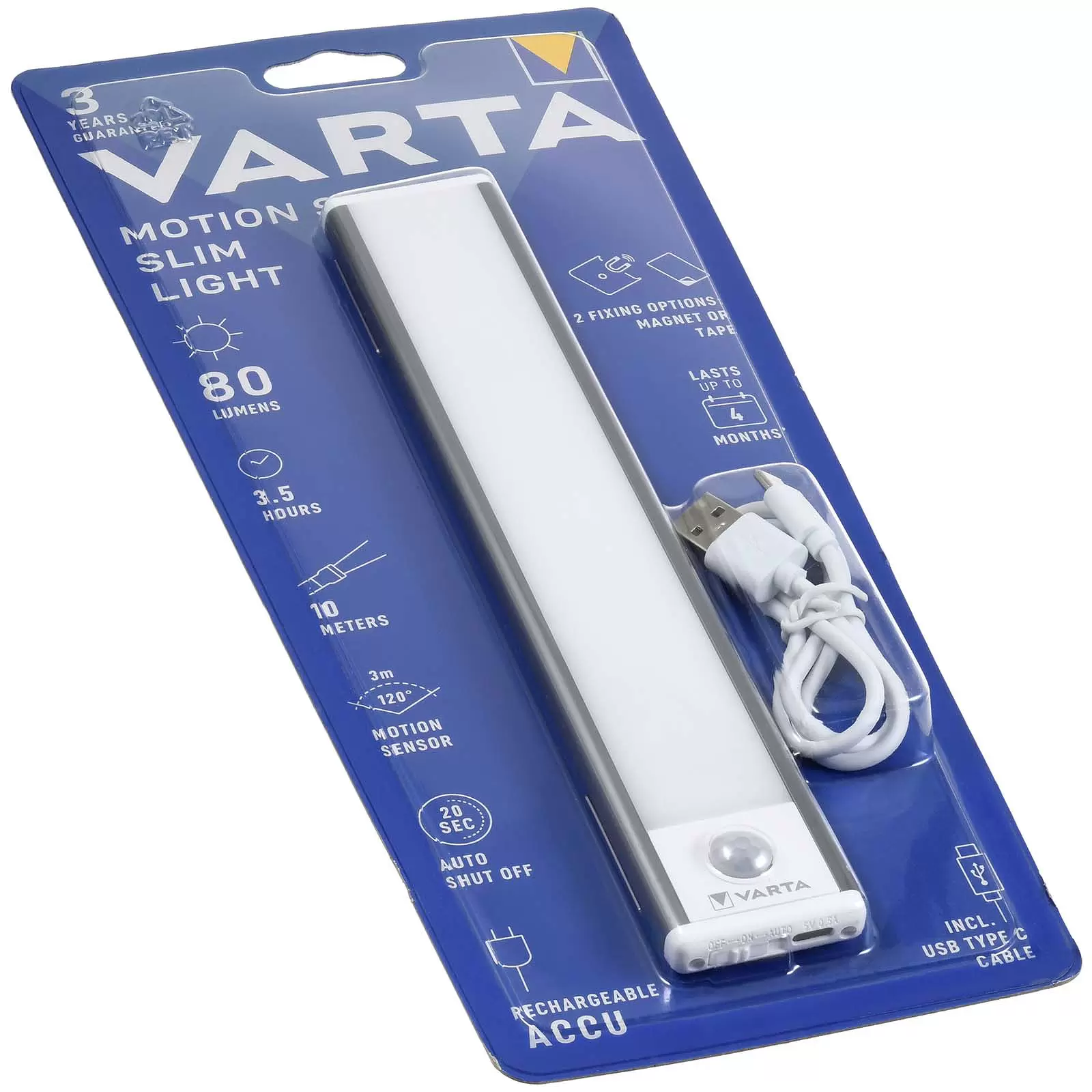 Varta Unterbauleuchte, Schrankbeleuchtung LED, Lichtleiste inkl. USB-C