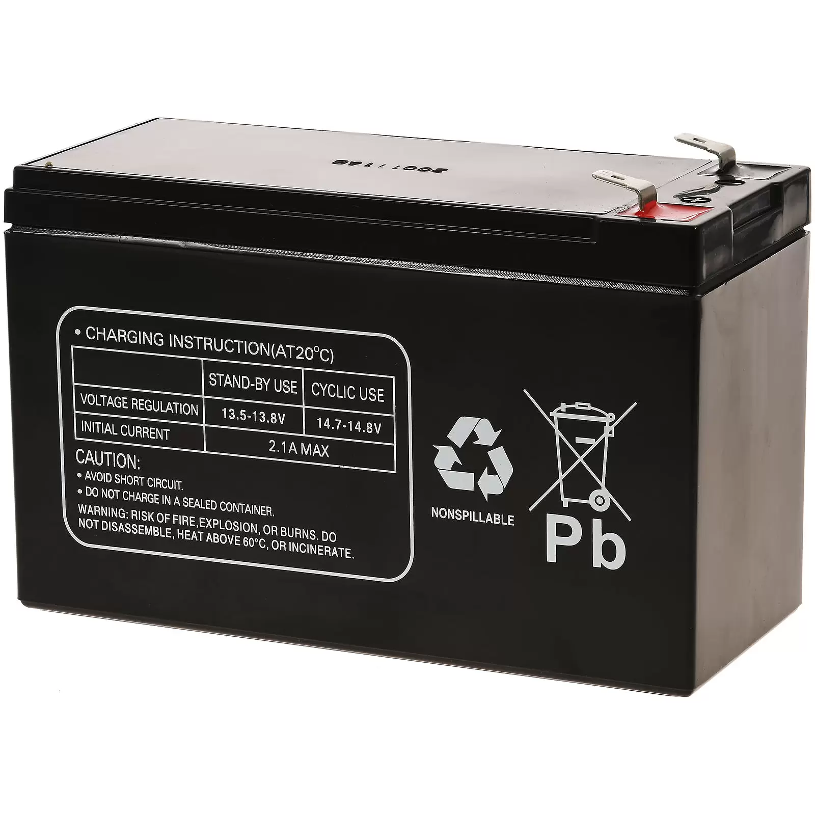 Ersatzakku (multipower) für USV APC Smart-UPS 750, APC RBC48 u.a. 12V 7Ah (ersetzt 7,2Ah)