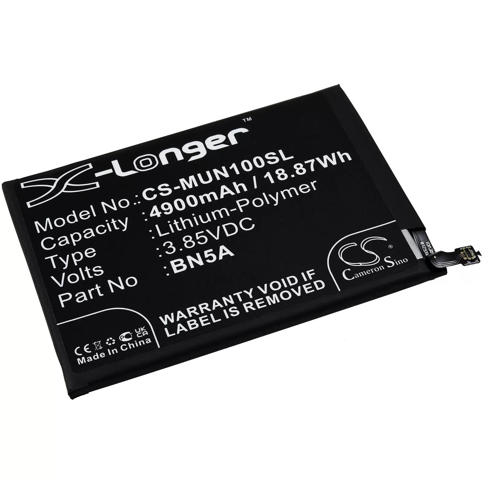 Akku passend für Handy, Smartphone Xiaomi Redmi Note 10, M2103K19G, Typ BN5A Akku passend für Handy, Smartphone Xiaomi Redmi Note 10, M2103K19G, Typ BN5A