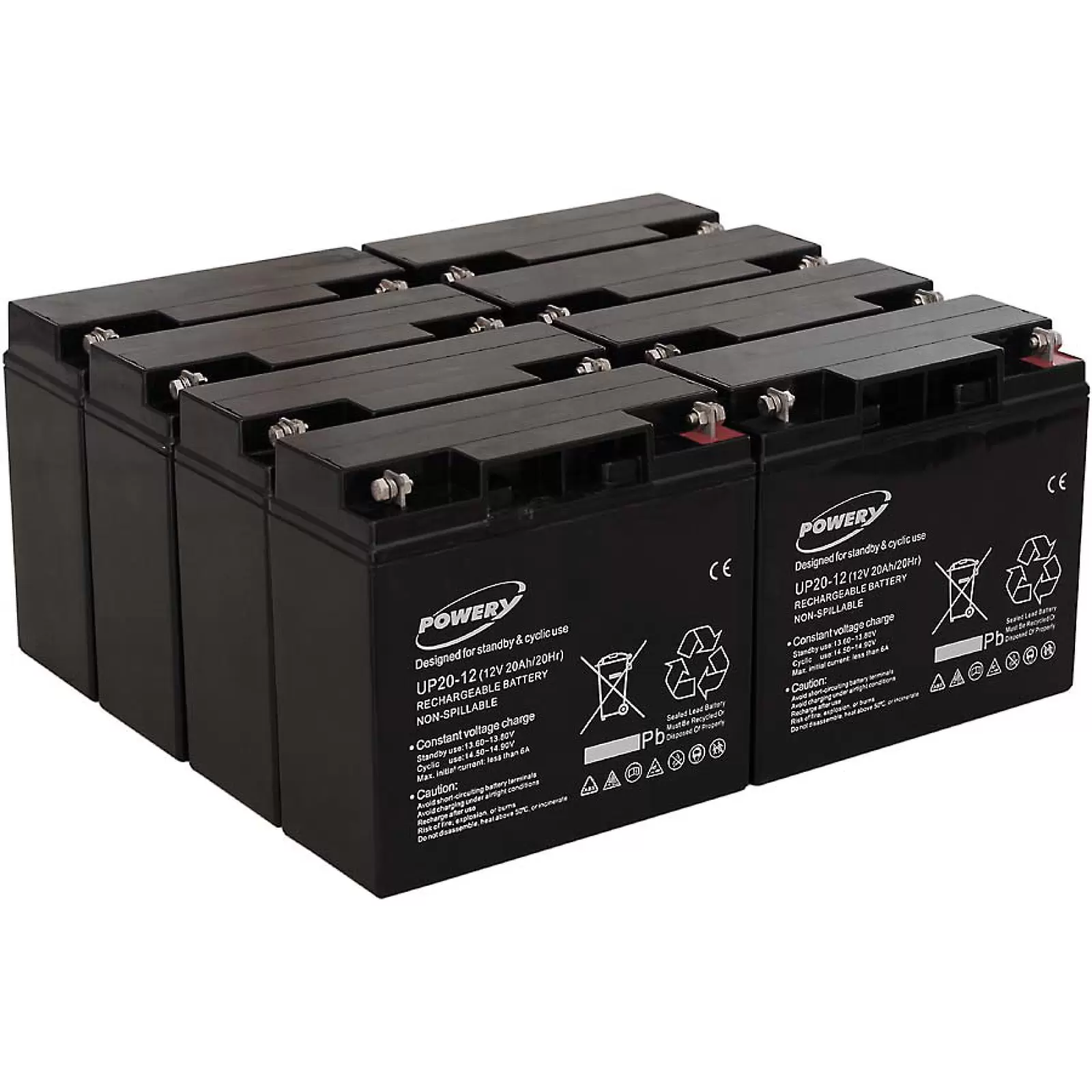 Powery Blei-Gel Akku für USV APC Smart-UPS SUA5000RMI5U 20Ah (ersetzt auch 18Ah) Powery Blei-Gel Akku für USV APC Smart-UPS SUA5000RMI5U 20Ah (ersetzt auch 18Ah)