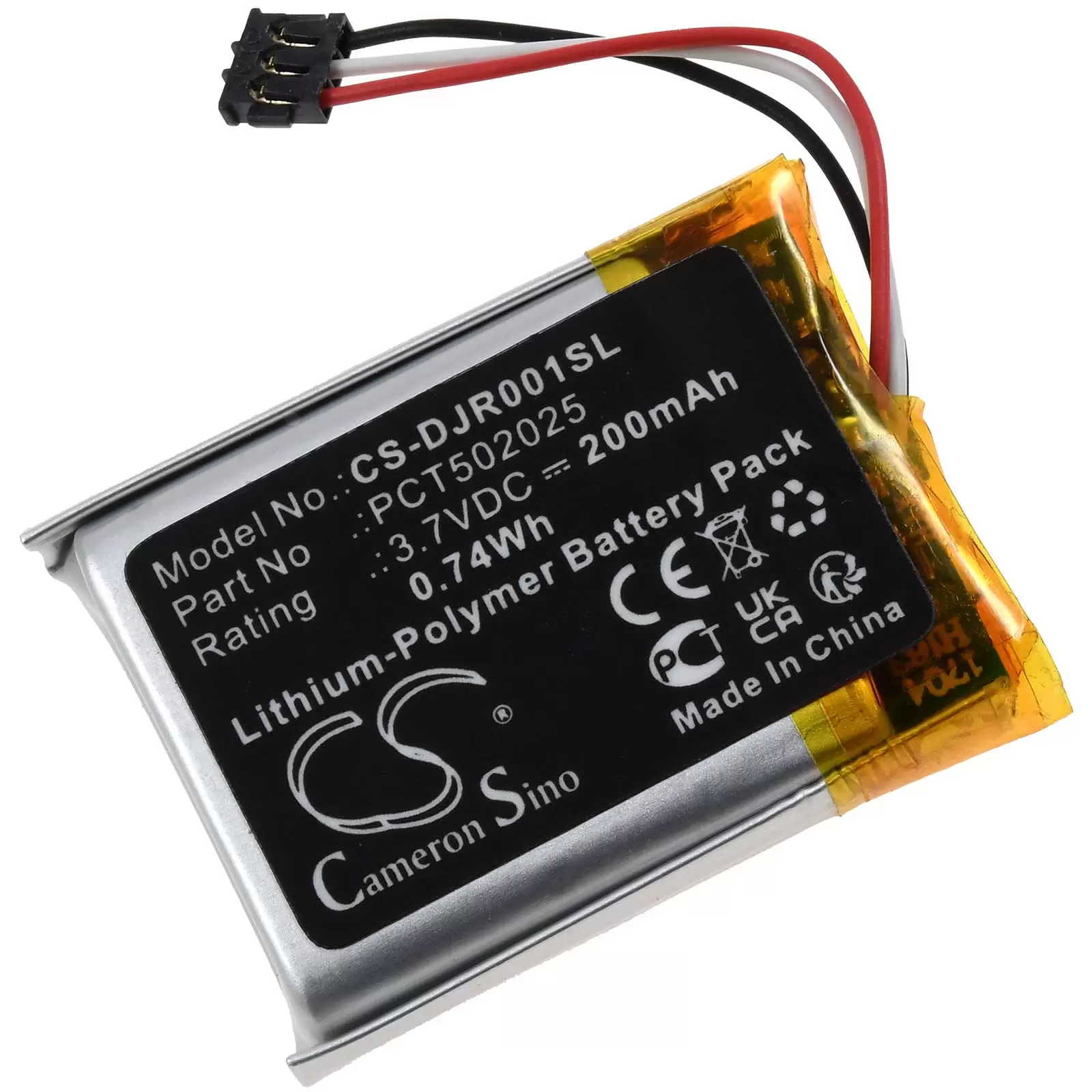 Akku passend für Funkmikrofonsystem DJI MIC RX, MIC TX, Typ PCT502025 Akku passend für Funkmikrofonsystem DJI MIC RX, MIC TX, Typ PCT502025