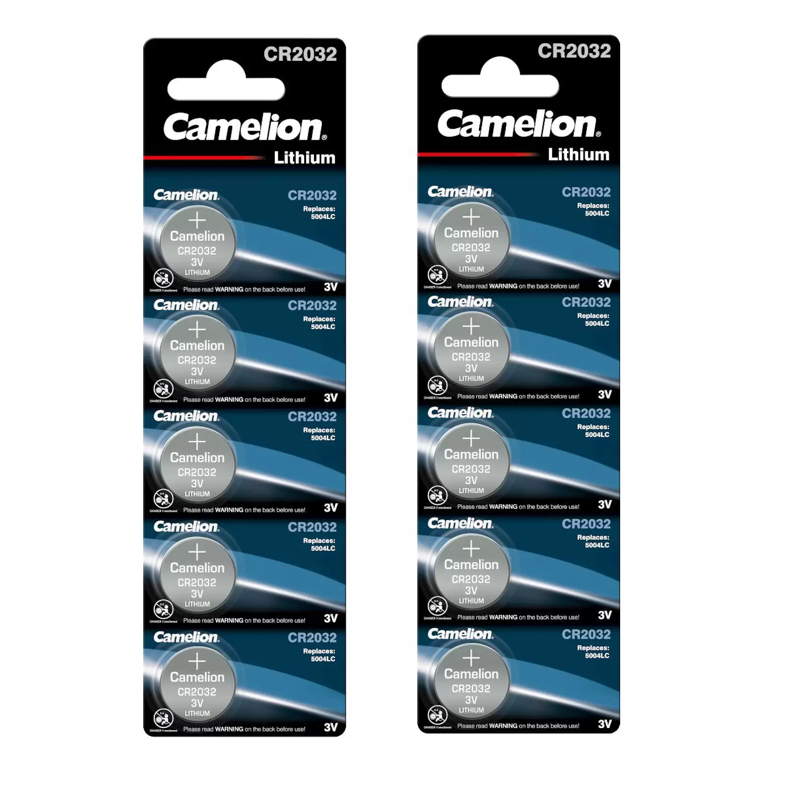 10x Camelion CR2032 Lithium Knopfzellen Batterie – 2x 5er Blister, ideal für Uhren, Autoschlüssel 10x Camelion CR2032 Lithium Knopfzellen Batterie – 2x 5er Blister, ideal für Uhren, Autoschlüssel